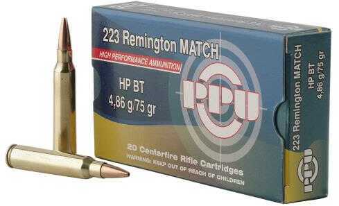 223 Remington Prvi Partizan 75gr HPBT Ammo 20 Rounds