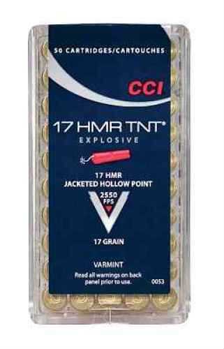 CCI 17 HMR 50 Rounds Ammunition - Explosive Expansion and Unmatched Accuracy