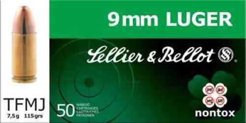 Sellier & Bellot 9mm Luger Ammunition – Reliable 115 Grain Full Metal Jacket