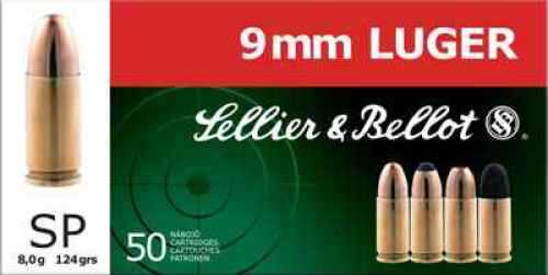 Sellier & Bellot 9mm Luger Ammunition – Reliable 124 Grain Soft Point Rounds