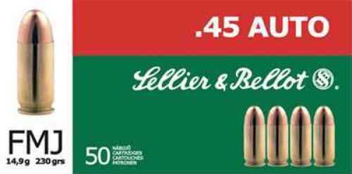 Sellier & Bellot 45 Glock Automatic Pistol Ammunition – Reliable 230 Grain Full Metal Jacket