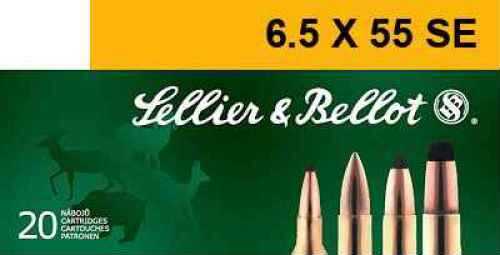 6.5x55mm Sellier And Bellot 131gr Soft Point Ammo - 20 Rounds