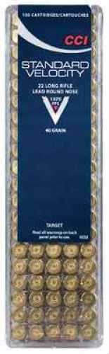 CCI 22 Long Rifle 100 Rounds Ammunition - High Performance 40 Grain Lead Round Nose