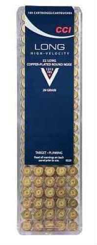CCI 22 Long 50 Rounds Ammunition - Clean Shooting Round Nose Design