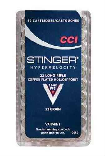 CCI 22 Long Rifle 50 Rounds Ammunition - Copper-Plated Hollow Point for Small Game Hunting