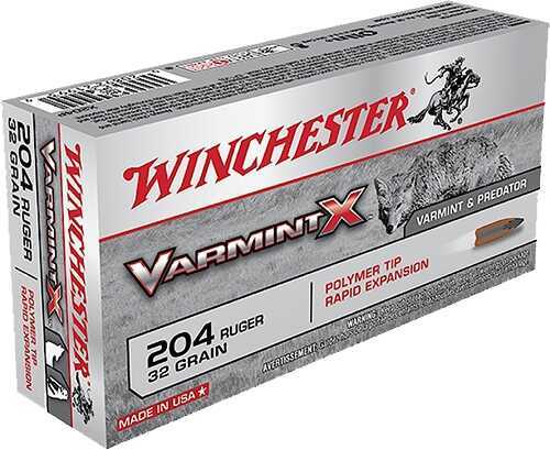 Winchester 204 Ruger 32Gr Polymer Tip Ammo 20 Rounds