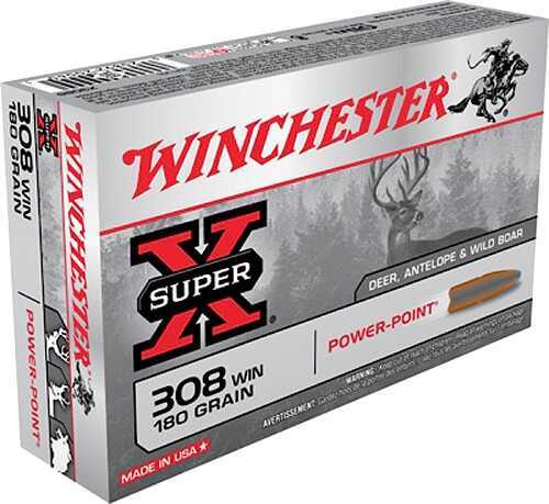 Winchester 308 Ammo 180 Grain Soft Point 20 Rounds