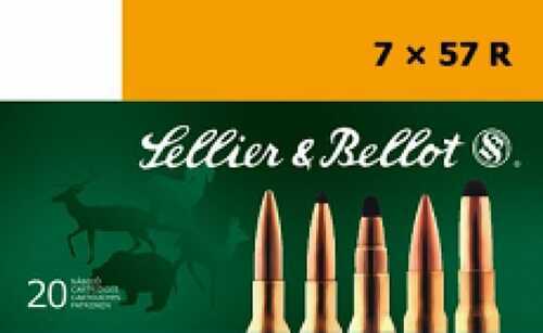 Sellier & Bellot 7x57R 173 Grain Soft Point Ammo, 20 Rounds