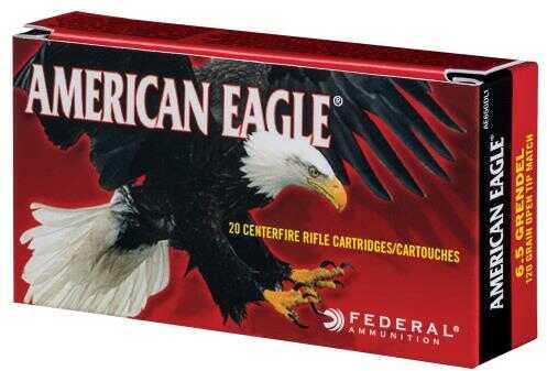 Federal 6.5 Grendel 120 Grain Open Tip Match Ammo, 20 Rounds