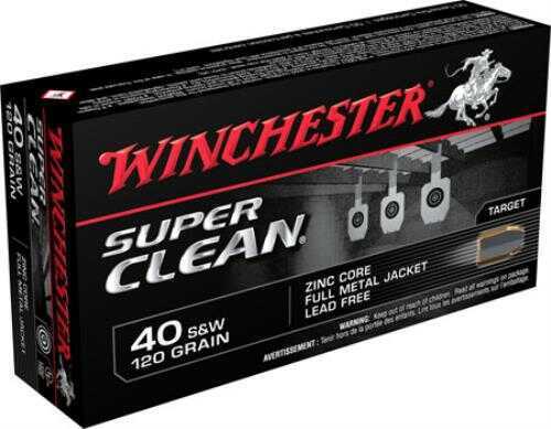 Winchester 40 S&W 50 Rounds Ammunition – Lead Free Full Metal Jacket for Superior Accuracy