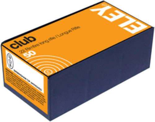 Eley 22 Long Rifle Ammunition - 40 Grain Lead Round Nose 50 Rounds Pack