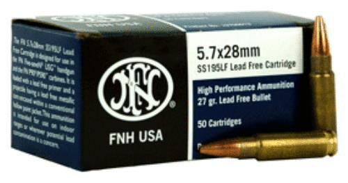 FN High Performance 5.7x28mm Ammo – Lead Free Hollow Point 50 Round Box