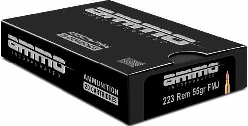 Ammo Inc 55 Grain .223 Rem TMJ Ammunition, 20 Rounds