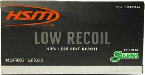 HSM .243 Winchester 85 Grain SBT Low Recoil Ammo 20 Pack