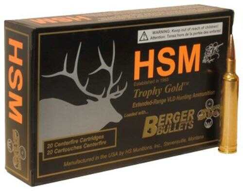 HSM .257 Weatherby Magnum 115gr VLD Ammunition 20 Pack