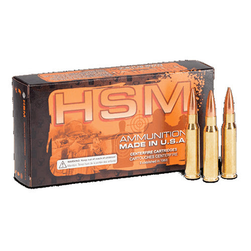 .30-06 Springfield HSM 165 Grain Boat Tail 20 Round Ammo
