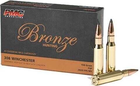 308 Winchester 150 Grain Soft Point Ammo 20 Rounds By PMC
