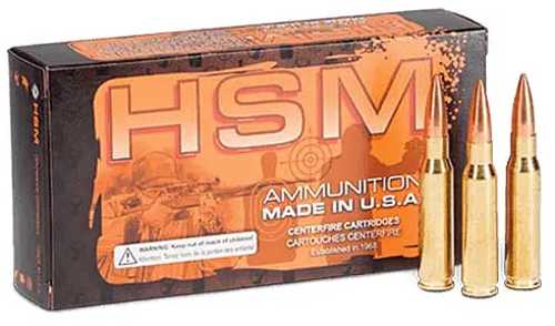 HSM 6mm Creedmoor 95 Grain Jacketed Soft Point 20 Rounds