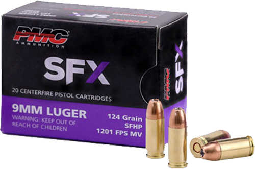 PMC 9mm Luger 124 Gr SFX HP – Reliable Jacketed Hollow Point Performance