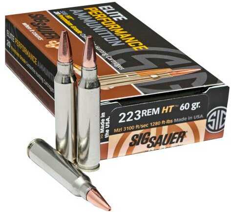 Sig Sauer .223 Remington 60Gr Lead Free Hunting Ammo 20Rd