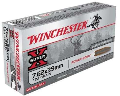 Winchester 7.62x39mm Soft Point Ammo 20 Rounds 123 Grain