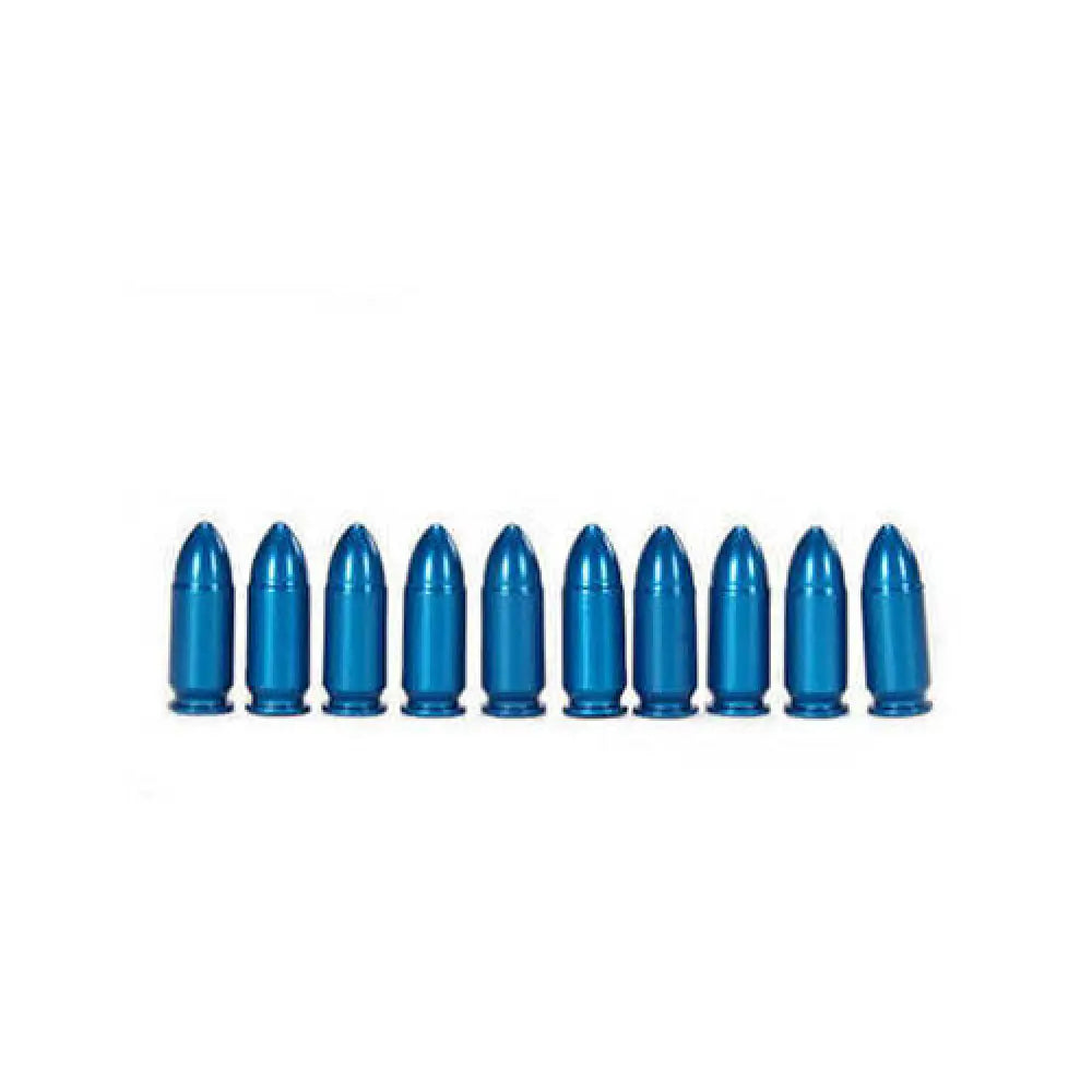 A-zoom Pistol Metal Snap Caps 9mm Luger Blue Package of 10 - 15316