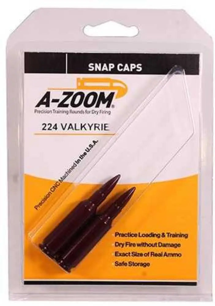 A-zoom Rifle Metal Snap Caps.224 Valkryie Package of 2 - 12401
