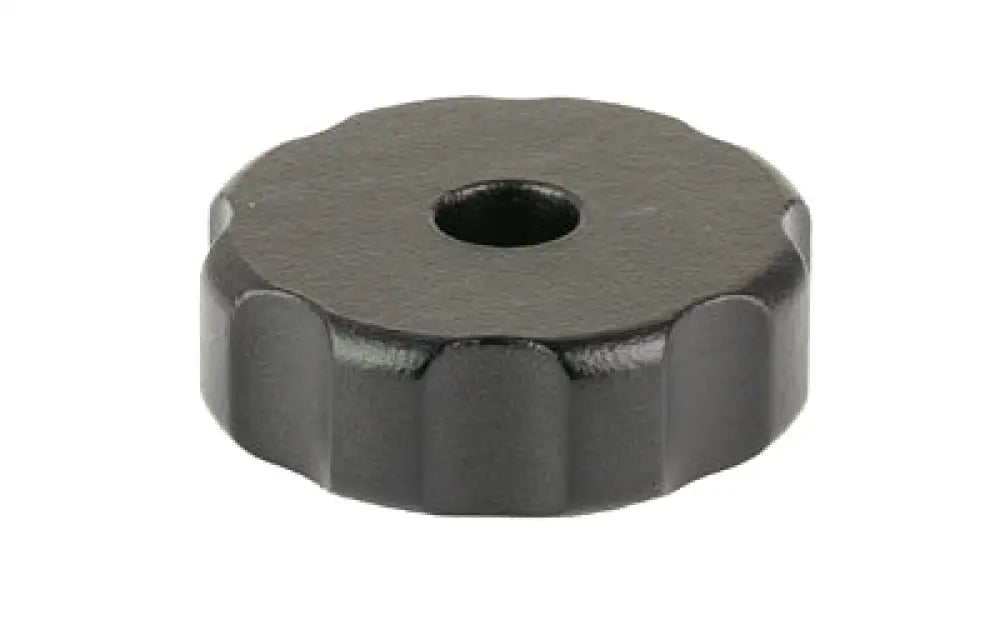 Black textured ranger series cap tool knob with fluted edges
