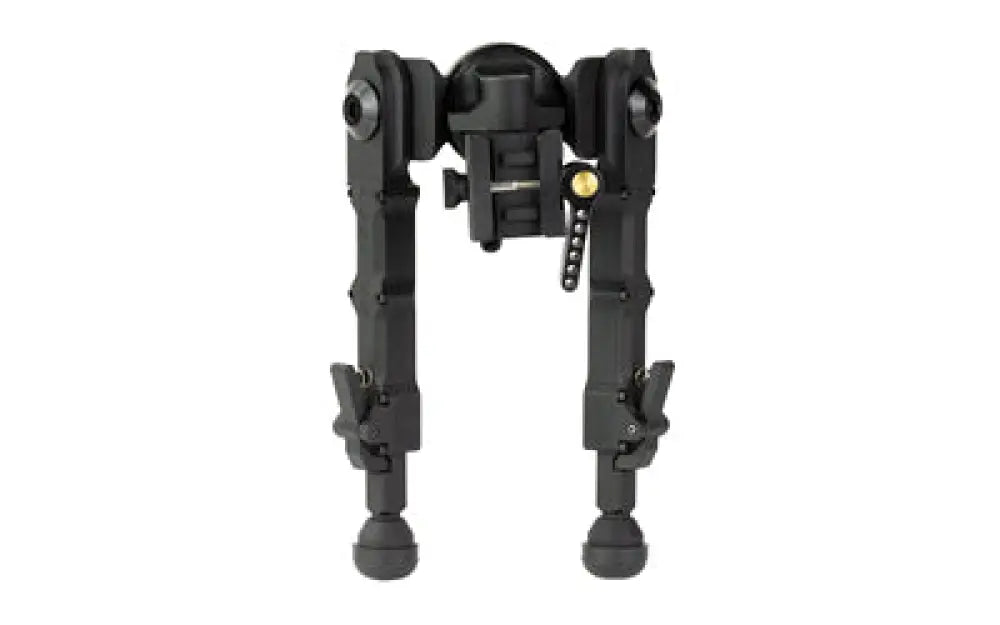 Black ACCU-TAC PC-4 bipod with adjustable legs and gold knob