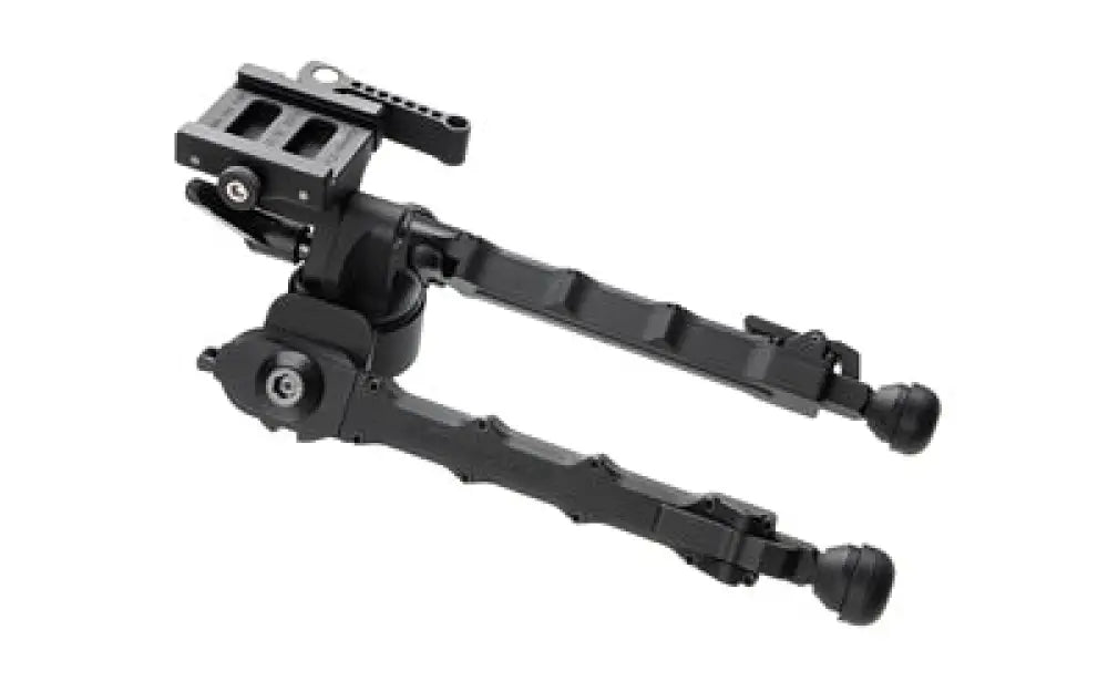 Black Accu-Tac PC-5 ARCA Spec QD bipod with adjustable legs and mounting plate