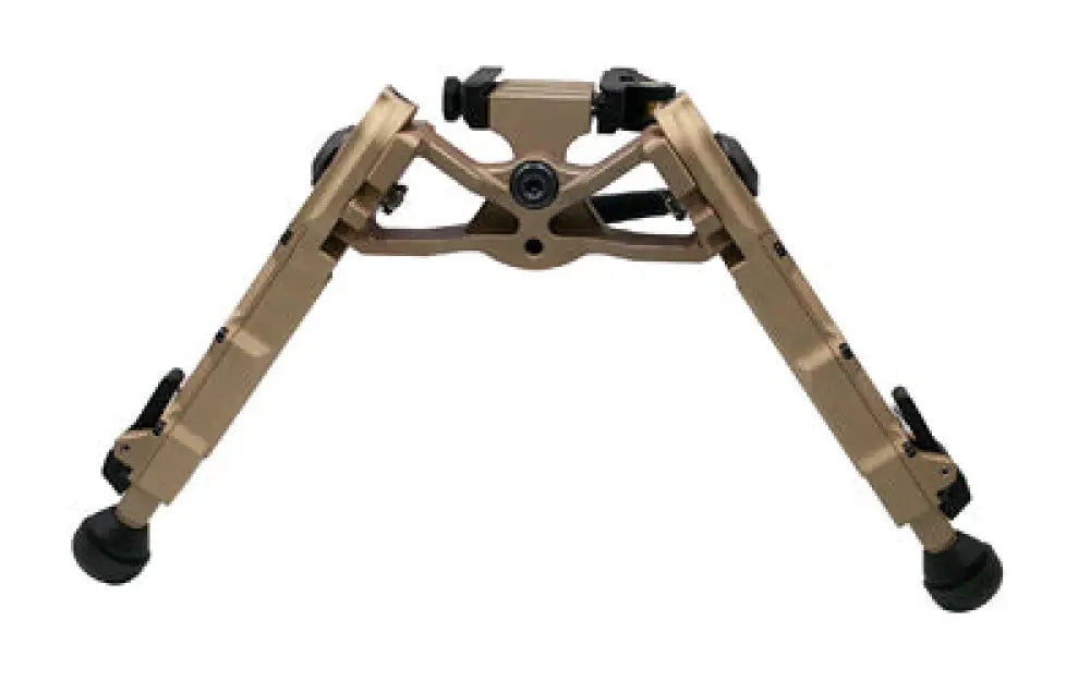 Tan ACCU-TAC WB-4 ARCA bipod in FDE with black rubber feet