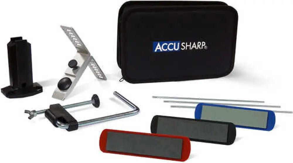 Accusharp Knife Sharpener 3 Stone Precision Sharpening Kit 060c