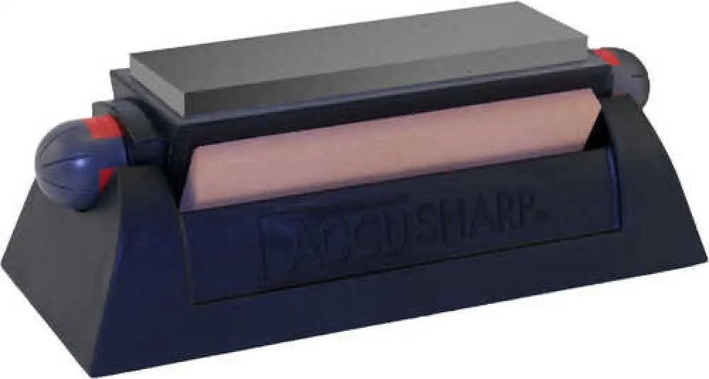 Accusharp Model 064c Knife Sharpener Rotating 6’’ Length Includes 3 Levels of Sharpening Stones