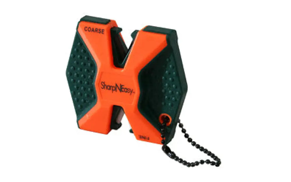 AccuSharp SharpNEasy 2-Step orange black knife sharpener with coarse grip