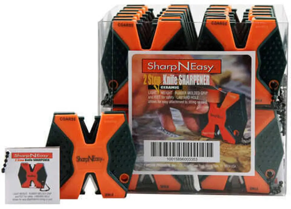 Accusharp Sharpneasy 2step Sharpener Ceramic Stone Fine/coarse 24pk Orange 335cd