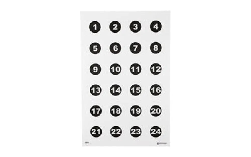 Action Target 24 3’’ Nmbr Circles 100 Pack Buy at Faith and Freedom Outdoors - Paper Targets