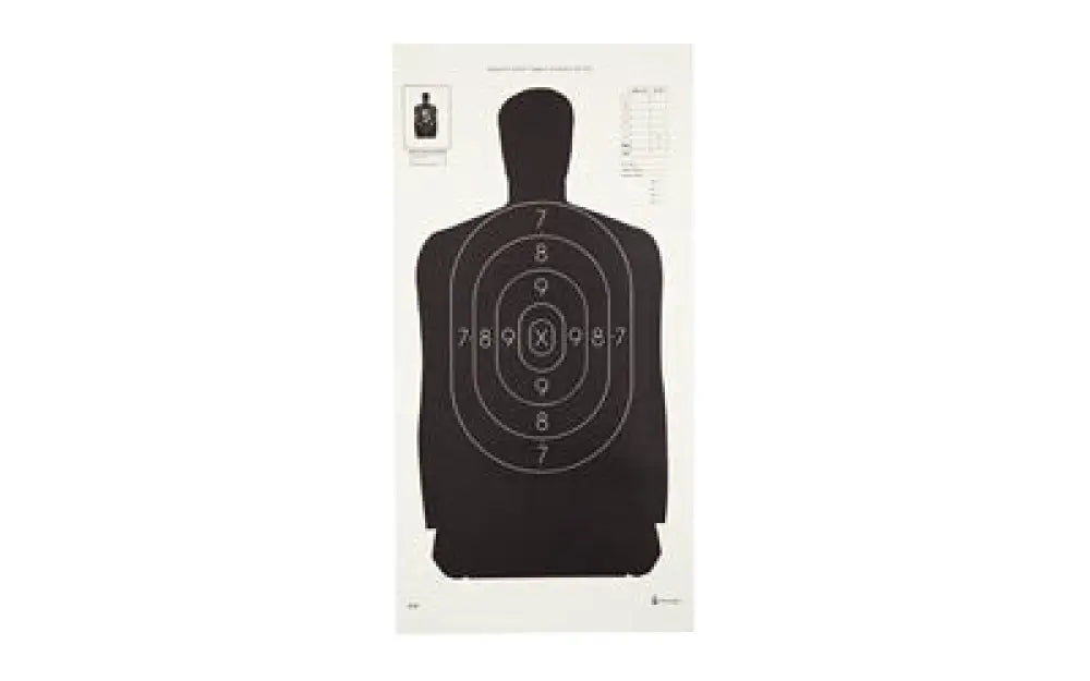 Action Target B29 Black 100 Pack Buy at Faith and Freedom Outdoors - Paper Targets