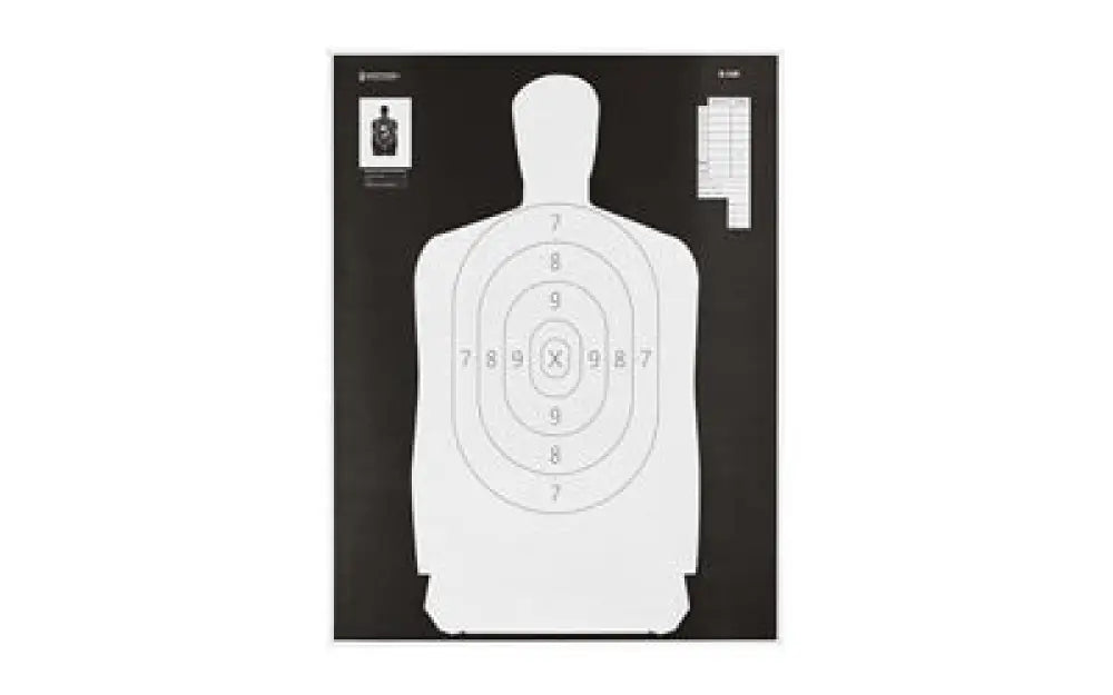 Action Target B34 Black/white Sileft Hando 100 Pack Buy at Faith and Freedom Outdoors - Paper Targets