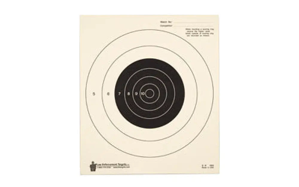 Beige Action Target bullseye paper with black circles, 100 pack