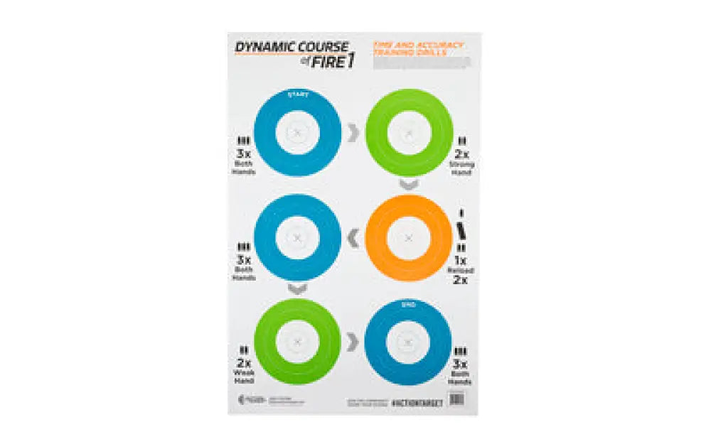Dynamic action target game series sheet with colorful circular targets