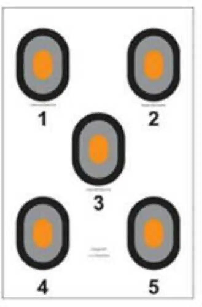 Action Target Inc 530-oc-100 Bulls Eye Orange Center Paper 23’’ x 35’’ Bullseye Black/gray/orange 100