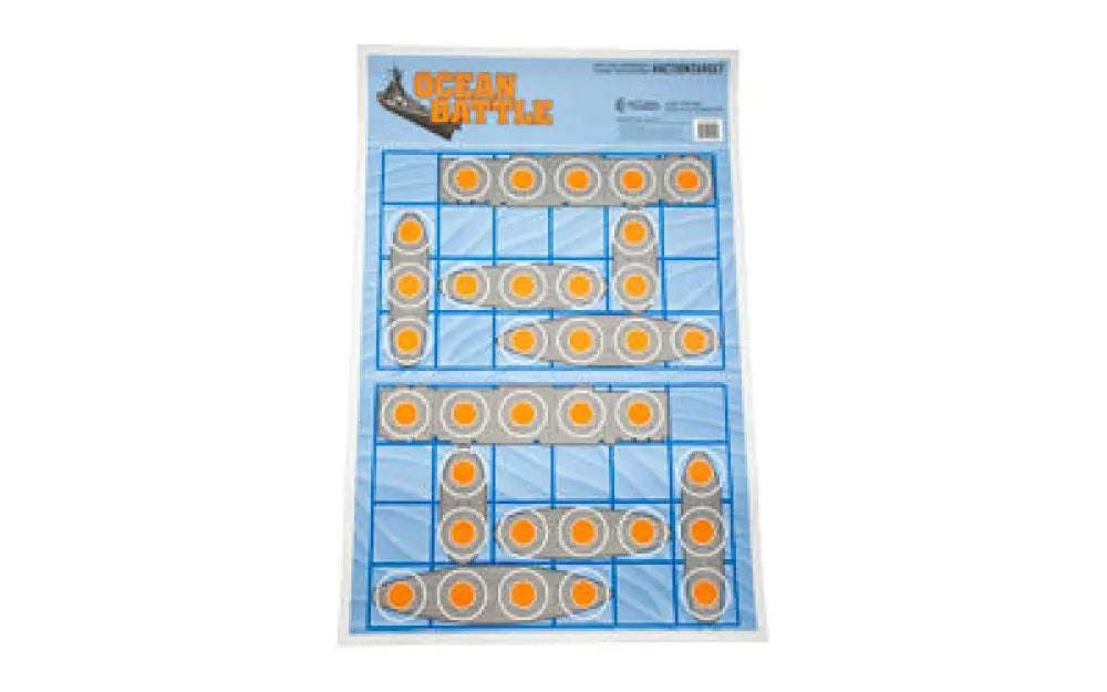 Blue Action Target Ocean Battle cooling pad with orange gel inserts
