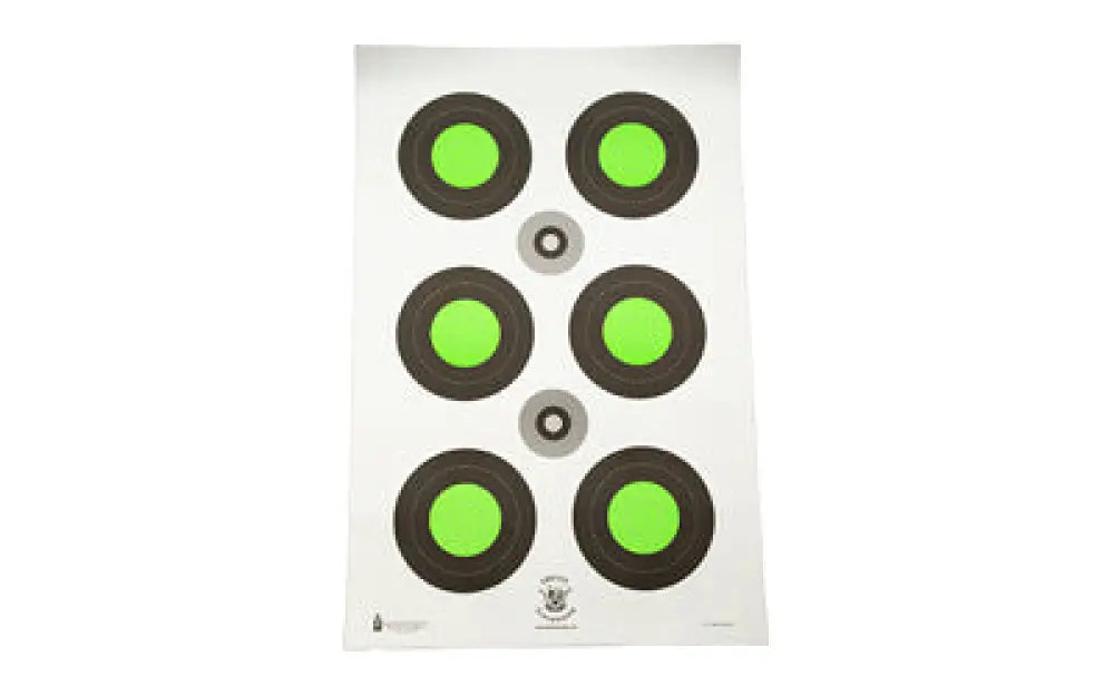 Action Target Trident Blseye Green 100 Pack Buy at Faith and Freedom Outdoors - Paper Targets