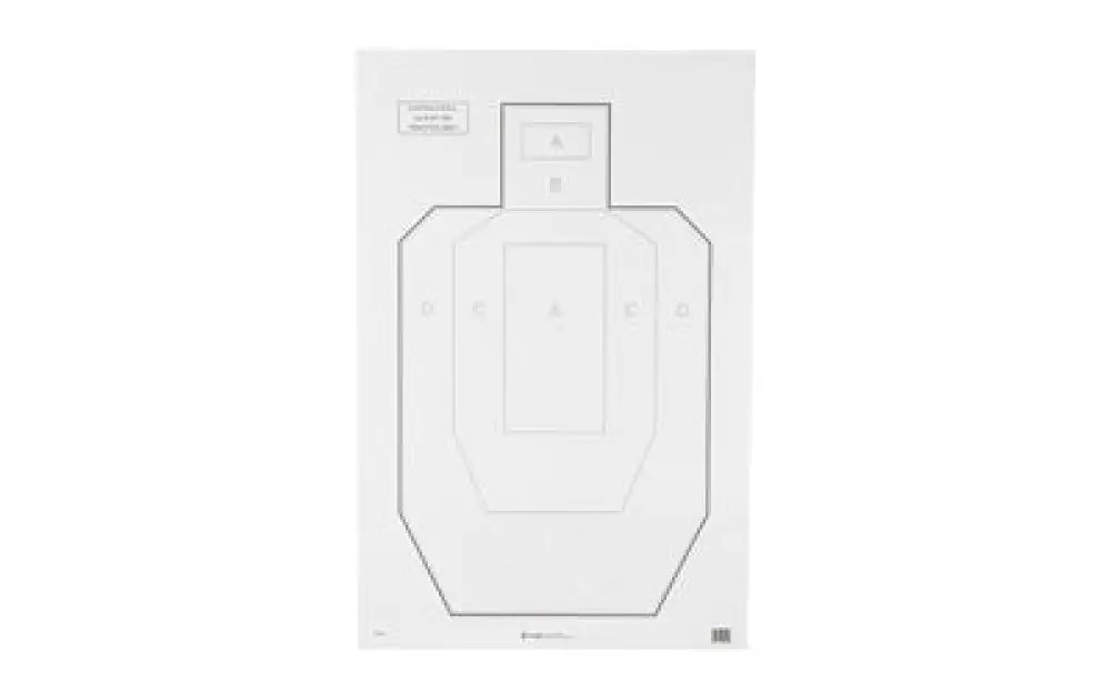 Action Target Uspsa Paper 100 Pack Buy at Faith and Freedom Outdoors - Paper Targets