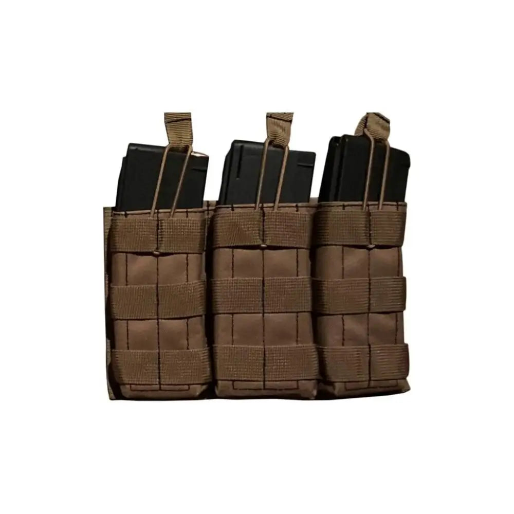 Advance Warrior Solutions Pouches|magazine Holsters Open Top Triple Mag Pouch Tan Buy at Faith and Freedom Outdoors