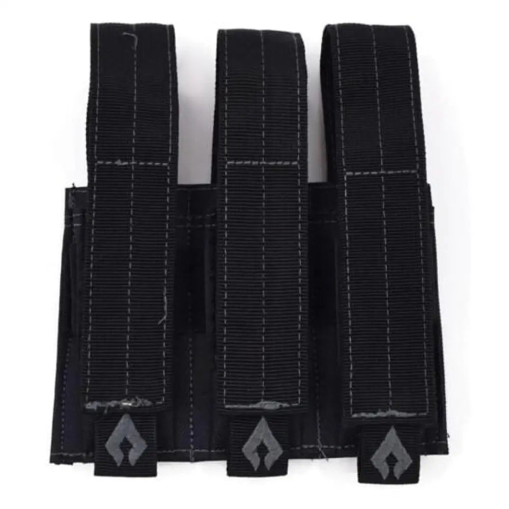 Advance Warrior Solutions Pouches|magazine Holsters Pistol Triple Mag Pouch Black Buy at Faith and Freedom Outdoors