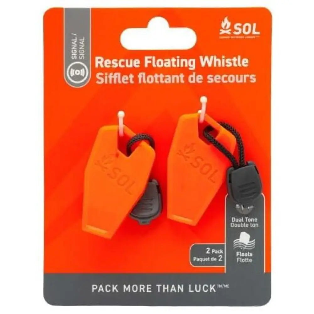 Adventure Ready Brands Emergency & Survival Survive Outdoors Longer Squall Whistle Orange 2/ct Buy at Faith and Freedom