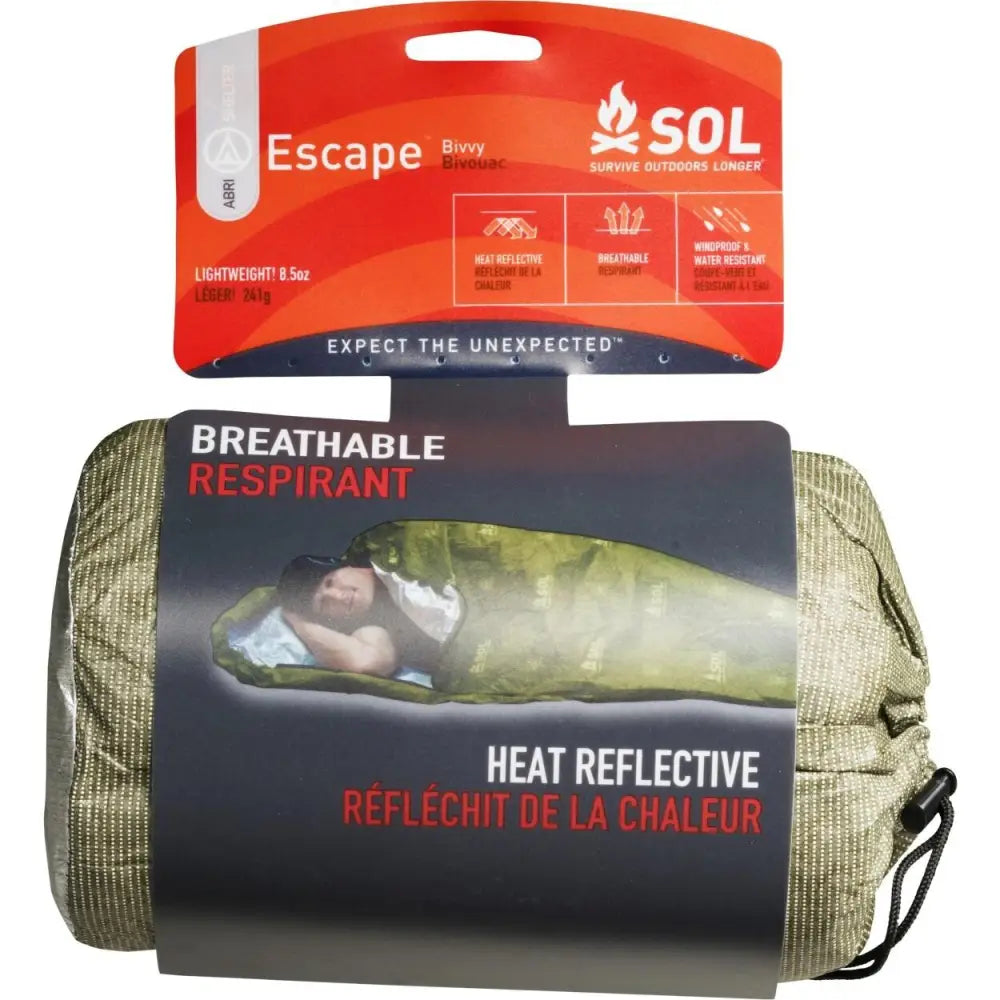 Adventure Ready Brands Emergency & Survival Survive Outdoors Longer Escape Bivvy-od Green Buy at Faith and Freedom