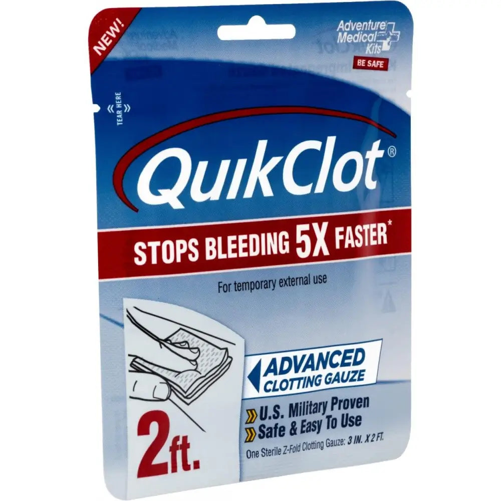 Adventure Ready Brands First Aid|first Aid Kits|first Kits Medical Quikclot Gauze 3’’’ x 2’ Buy at Faith and Freedom