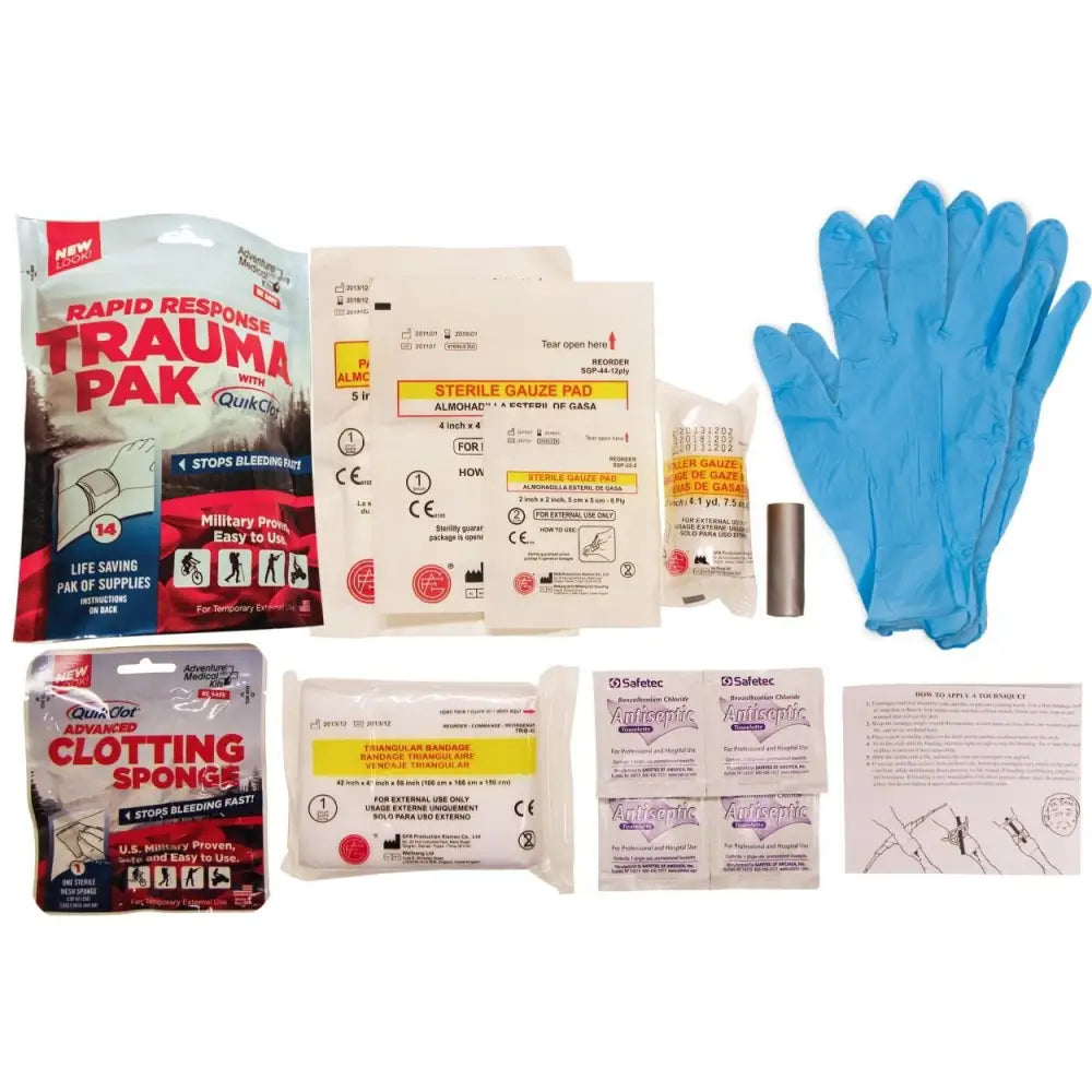 Adventure Ready Brands First Aid|first Aid Kits|first Kits Medical - Trauma Pak with Quikclot Buy at Faith and Freedom